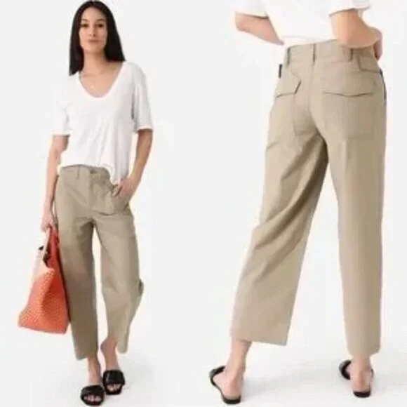 AGOLDE Daria High Waist Crop Wide Leg Twill Utility Pants NWT Size - 27 - Picture 1 of 10